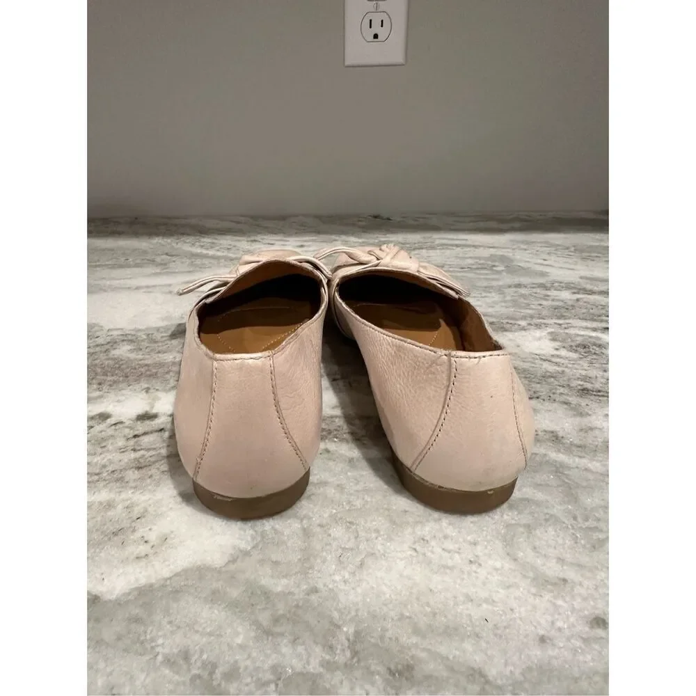 Born KHELK22 Blush Link Bow Flats Shoes Size 7.5